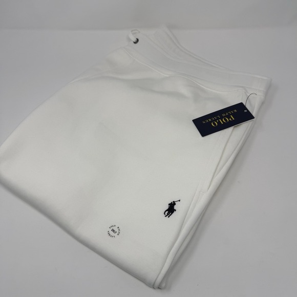 NWT Polo Ralph Lauren Men's Polo Double Knit Fleece Shorts White Size 2XLT